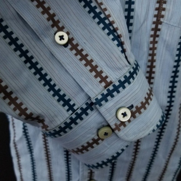 TOMMY BAHAMA Men's Long Sleeve Striped Sz L - Picture 6 of 8
